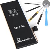 Replacement Battery for iPhone 5S and 5C by ScandiTech  Repair Kit - Complete Replace Set with 38V 1560 mAh Li-ion Battery Tools and Instructions - Works with All iPhone5S amp5C Models not iPhone 5 - Change  Fix Your Battery in 15 Minutes - 1 Year Warranty