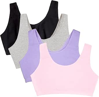 Fruit of the Loom womens Built Up Tank Style Sports Bra Value Pack