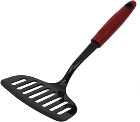 Chef Craft Select Nylon Jumbo Turner/Spatula, 12 inch, Red