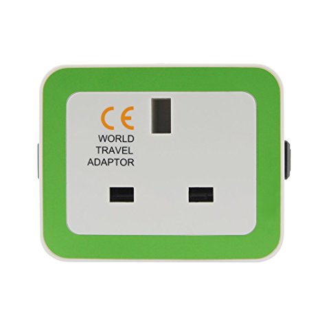 Travel Adaptor,Prous JB01 Universal Portable Charger Adapter Plug Sockets-White Green