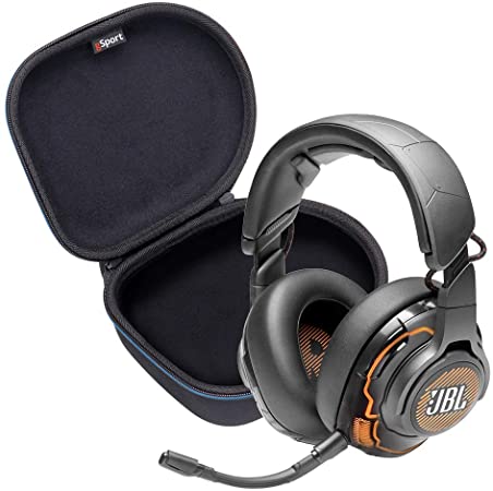 JBL Quantum ONE Over-Ear ANC Performance Gaming Headphone Bundle with gSport Deluxe Travel Case (Black)