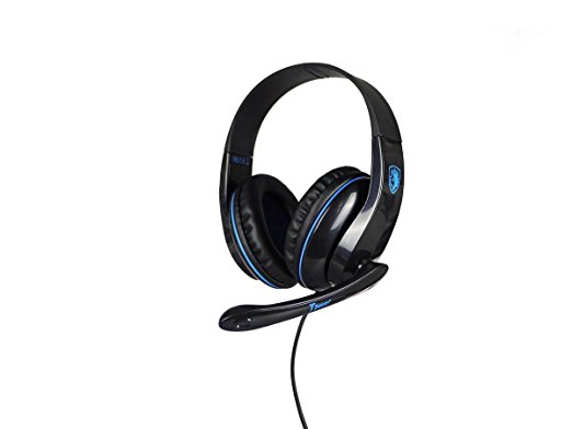 Sades T-Power SA-701 Gaming Headphones with Mic (Black/Blue)