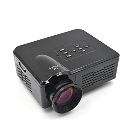 Aketek UC35 Pro Mini Portable LCD LED Home Theater Cinema Projector,Business projector, HD 1080P Support PC Laptop VGA Input and HDMI SD   USB   AV