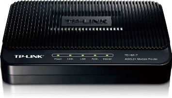 TP-LINK TD-8817 ADSL2 Modem 1 RJ45 1 USB Port Bridge Mode NAT Router Annex A ADSL Splitter 24Mbps Downstream