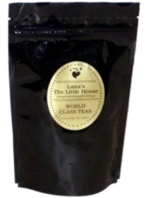 Lanas The Little House Snowflake Tea Black Tea with Coconut and Almond Flakes Loose tea - 4 ounces - Great Hot or Cold or Iced