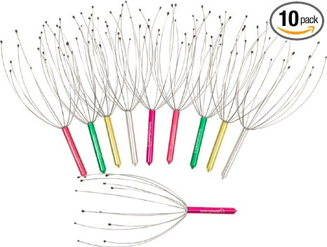 Head Neck Scalp Massager  Pack of 10  Colors Vary Supports Deep Relaxation Perfect For Everyone  Seeking Health