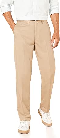 Amazon Essentials Men's Classic-Fit Expandable-Waist Flat-Front Dress Pant