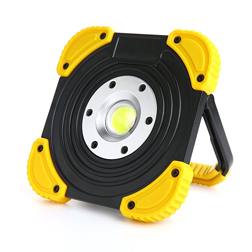 Portable LED Work Light with Stand, Cordless Tac Light 1100 Lumens Work Lights for Shop Site Truck Garage