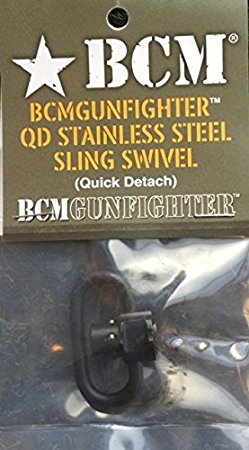 Bravo Company BCM Gunfighter QD Stainless Steel Sling Swivel (Quick Detach), Black