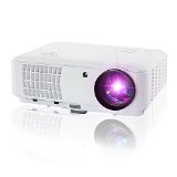 Taotaole 2600 Lumens Hd LCD LED Video Projectors Multimedia Home Projector with HDMIUSBAVVGA 1280x800 Support 1080p