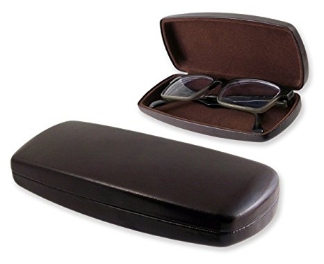 Hard Eyeglass Case | Protects Glasses - for Small & Medium Frames - Men & Women