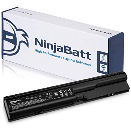 NinjaBatt Laptop Battery 633805-001 for HP ProBook 4530S 4540 4540S 4540S 4440S 6460B 4430S 633809-001 PR06 PR09 HSTNN-DB2R HSTNN-IB2R HSTNN-LB2R HSTNN-OB2R 633733-1A1 633733-241 - [6 Cells/4400mAh]