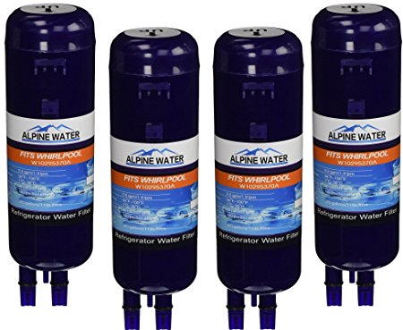 (Set of 4) Refrigerator Whirlpool Filter Replacement for W10295370, W10295370a, Filter 1 and Kenmore 46 9930
