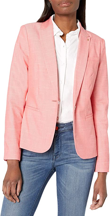 Tommy Hilfiger Women's One Button Blazer