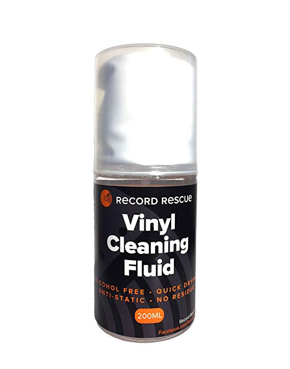 Vinyl Cleaning Fluid & Microfiber Towel - Record Washing Solution (200ml Spray Bottle) | Record Rescue
