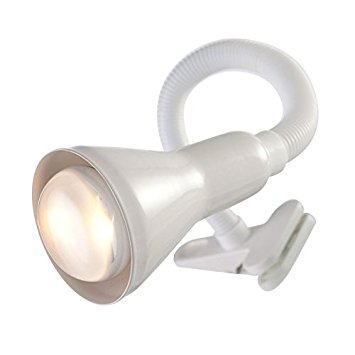 Searchlight Task clamp lamp desk partner white flexi clip (P4122WH)