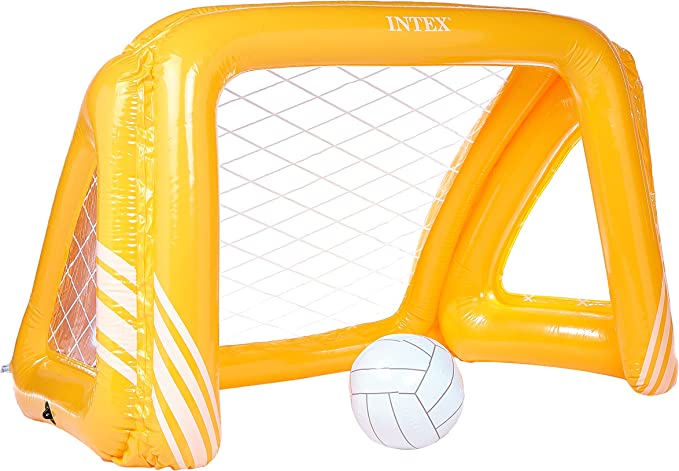 Intex Fun Goals Game - Aufblasbares Wasserballspiel - Wasserballnetz - 140 x 89 x 81 cm