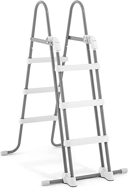 Intex 28075E Intex-36 Inch Ladder with Removable Steps Pool, 1 Size, Grey