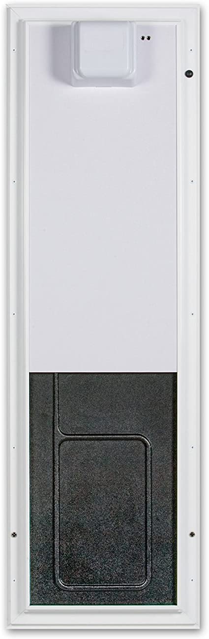 PlexiDor Performance Pet Doors Electronic Dog Door, Large Door Mount, White