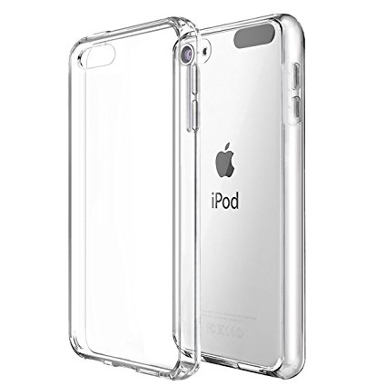 ipod touch 6th generation case,iPod Touch 6 Case,by Ailun,for iPod Touch 6th Generation,Shock-Absorption Bumper,TPU Clear cover[Crystal Clear]