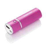 Poweradd Slim2 5000mAh Ultra Portable Charger External Battery Pack - Rose Red