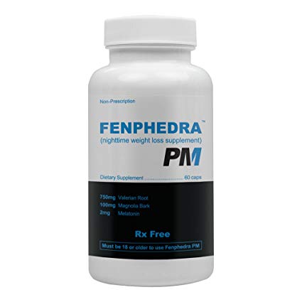 Fenphedra PM - Best Diet Pill for Night Time Weight Loss - Natural Stimulant Free Ingredients to Jump Start Your Diet While You Sleep