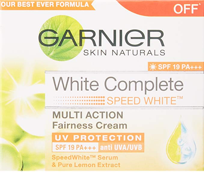 Garnier Skin Naturals SPF 19 PA   White Complete UV Protection, 18g