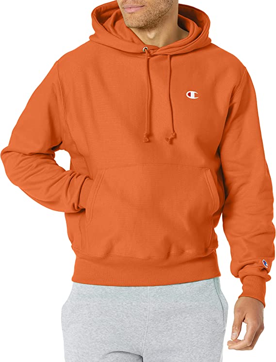 Champion Reverse Weave Pullover Hooded Sweatshirt, Best Comfortable Hoodies for Men, Left Chest C