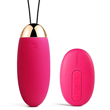 SVAKOM ELVA Vi-bra-ting E-gg Mini V-ib-rators Wa-nd Mas-sager With Wireless Remote Control(plum red)