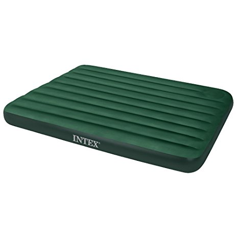 Intex Downy Airbed with Built-in Foot Pump, Queen