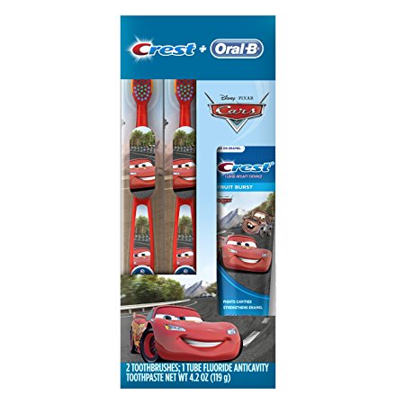 Oral-B and Crest Kid's Pack Toothpaste, Disney & Pixar's Cars