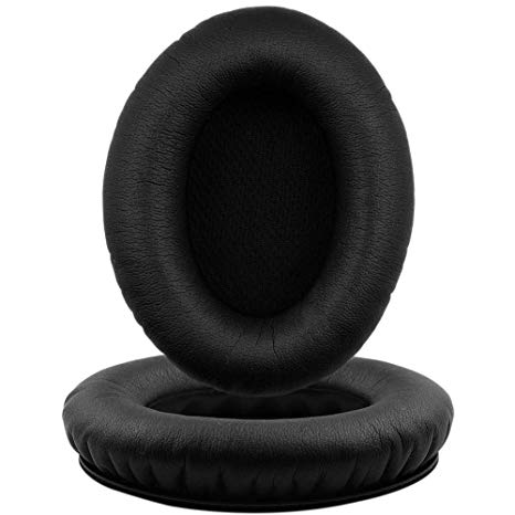 Replacement Earpads, CC Kimico 2 Pieces Foam Ear Pad - Cushion Repair for Bose Compatible with Quietcomfort 2 / Quiet Comfort 15 / QC 25 / QC 35 / Ae2 / Ae2i / Ae2w (Black)