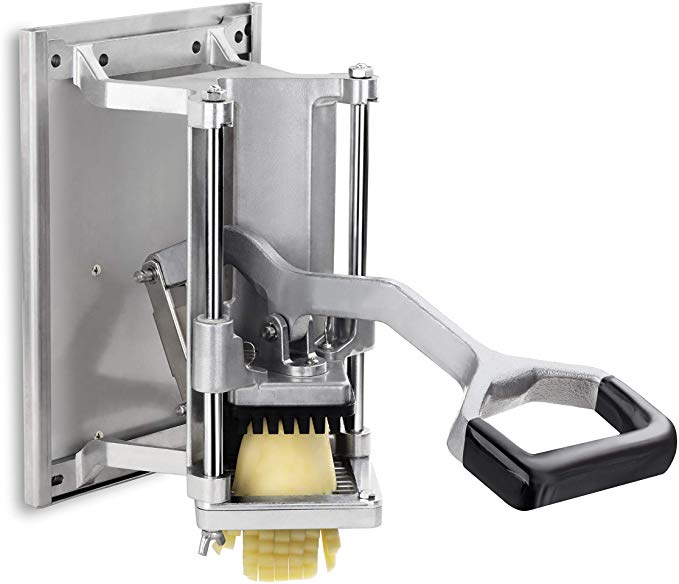 New Star Foodservice 7006872 Extra Heavy Duty French Fry Cutter 3/8" with Wall Bracket, Fixed Counter or Wall Mount