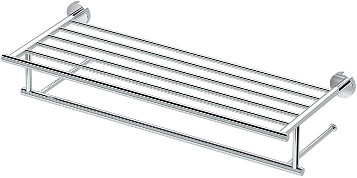 Gatco 4637 Glam Minimalist Towel Rack, 24 Inch, Chrome