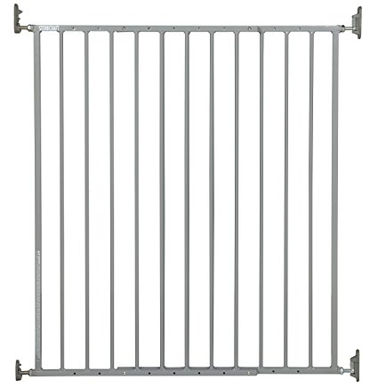 Stork Craft Easy Walk-Thru Tall Metal Safety Gate, Grey