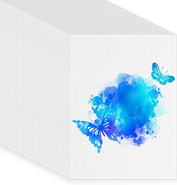 250 Sheets Watercolor Paper Bulk White Cold Press Paper Pack Water Color Paper Paint Paper Painting Paper for Kids Child Students Artists Drawing Supplies (5 x 7 Inch)