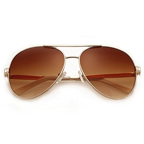 LotFancy Aviator Sunglasses for Women with Sunglass Case, 61mm, Metal Frame, UV 400