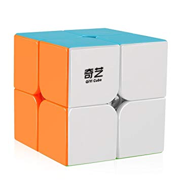 D-FantiX Qiyi Qidi S 2x2 Speed Cube Stickerless Puzzle Cube Kids