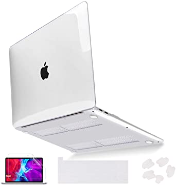 Mektron Newest for MacBook Pro 16 INCH Model A2485 2021 Release, Crystal Clear Hard Shell Case with Keyboard Skin & Screen Protector Compatible with MacBook Pro 16" XDR Display M1 Chip,Transparent