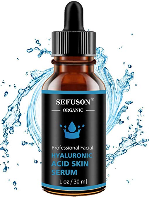 Hyaluronic Acid Serum, Best Pure Hyaluronic Acid Moisturiser for Face, Anti Ageing & Anti Wrinkle Moisturiser Hyaluronic Acid Serum, Fine Lines & Sensitive Skin，Improve Age Spots-1floz(30ml).