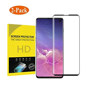 [2-Pack] for Samsung Galaxy S10 Lite Tempered Glass Clear Screen Protector,mazdoma [9H Hardness][Case Friendly][Full Coverage][3D Touch][Anti-Scratch] for Galaxy S10 Lite(Black)