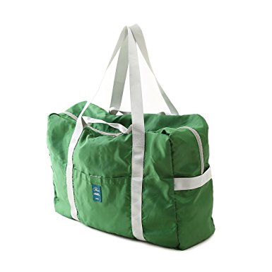 P.travel Foldable Waterproof Nylon Duffel Bag Large Capacity Lightweight