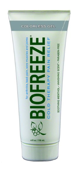 Biofreeze Pain Relief Gel 4 Ounce Tube Colorless Formula Pain Reliever