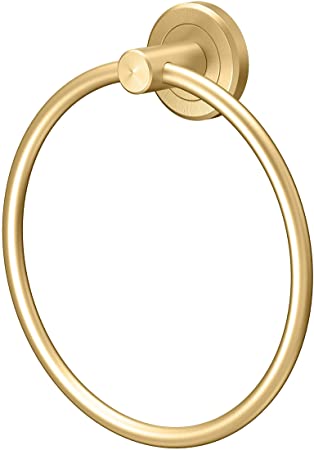 Gatco Latitude II Towel Ring, Brushed Brass