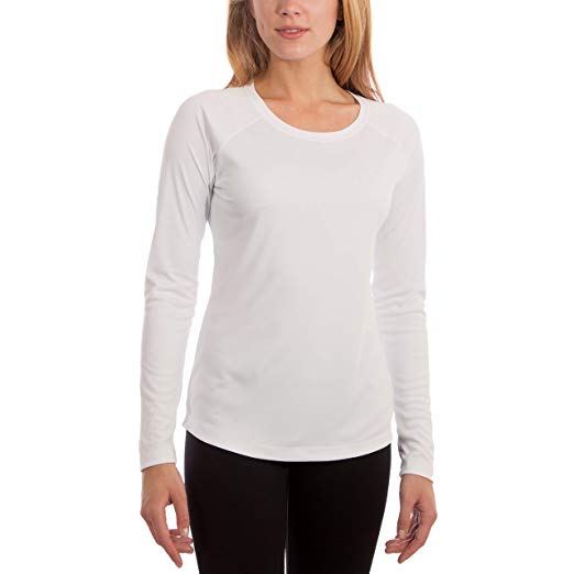 Vapor Apparel Made in USA Women's UPF 50  UV/Sun Protection Long Sleeve T-Shirt