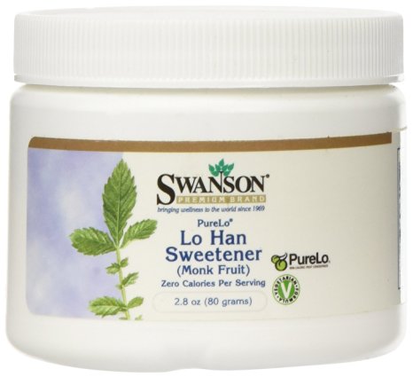 Swanson Purelo Lo Han Sweetener (Monk Fruit) 2.8 oz (80 grams) Pwdr