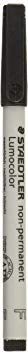 Staedtler Mars Lumocolor Nonpermanent Markers, Fine Point, 10/PK, Black (STD3169)