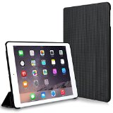 CaseCrown Omni Case Carbon Fiber Black for Apple iPad Air 2 with Multi-Angle Viewing Stand Built-in magnetic for sleep  wake feature