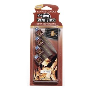 Yankee Candle Leather Vent Sticks (4 Pack)