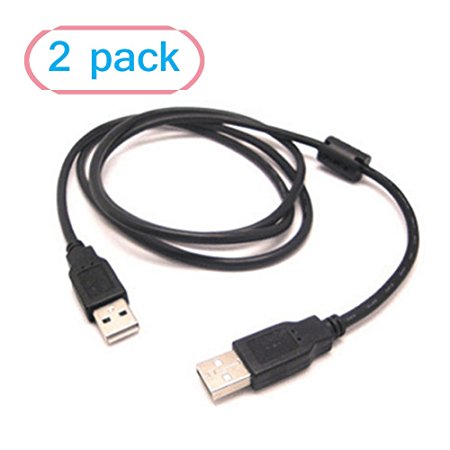 Cable USB 2.0 Male To USB 2.0 Male Cable about 5 Feet (2 Pack)